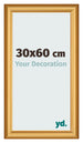 Cadre Photo 30x60cm Or Mat MDF Lazio De Face Mesure | Yourdecoration.fr