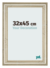 Cadre Photo 32x45cm Brillance Metallique MDF Lazio De Face Mesure | Yourdecoration.fr