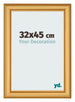Cadre Photo 32x45cm Or Mat MDF Lazio De Face Mesure | Yourdecoration.fr