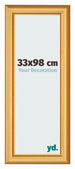 Cadre Photo 33x98cm Or Mat MDF Lazio De Face Mesure | Yourdecoration.fr