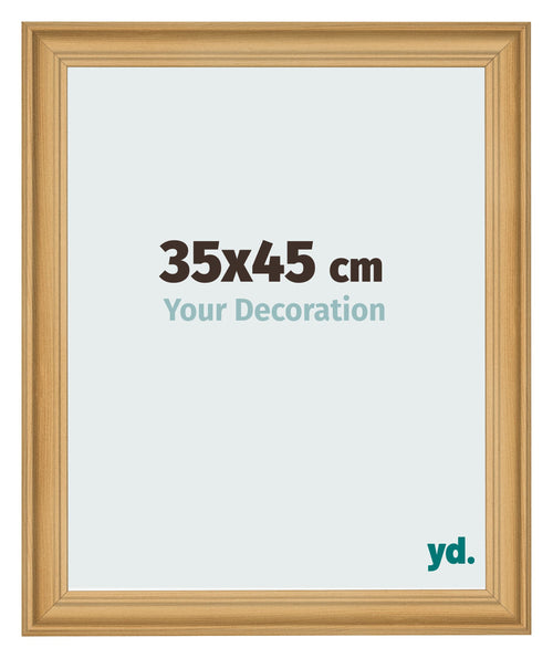 Cadre Photo 35x45cm De Pin Grain de Bois MDF Lazio De Face Mesure | Yourdecoration.fr