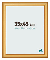 Cadre Photo 35x45cm Or Mat MDF Lazio De Face Mesure | Yourdecoration.fr