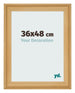 Cadre Photo 36x48cm De Pin Grain de Bois MDF Lazio De Face Mesure | Yourdecoration.fr