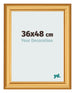 Cadre Photo 36x48cm Or Mat MDF Lazio De Face Mesure | Yourdecoration.fr