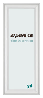 Cadre Photo 37 5x98cm Blanc Patine MDF Lazio De Face Mesure | Yourdecoration.fr