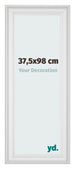 Cadre Photo 37 5x98cm Blanc Patine MDF Lazio De Face Mesure | Yourdecoration.fr