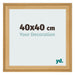 Cadre Photo 40x40cm De Pin Grain de Bois MDF Lazio De Face Mesure | Yourdecoration.fr