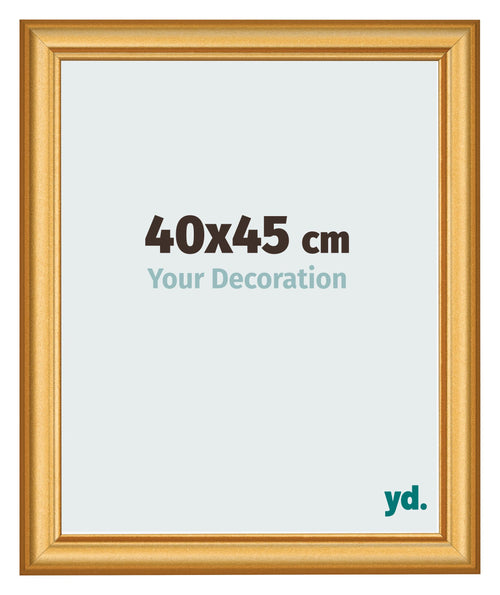 Cadre Photo 40x45cm Or Mat MDF Lazio De Face Mesure | Yourdecoration.fr