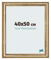 Cadre Photo 40x50cm Or Antique MDF Lazio De Face Mesure | Yourdecoration.fr
