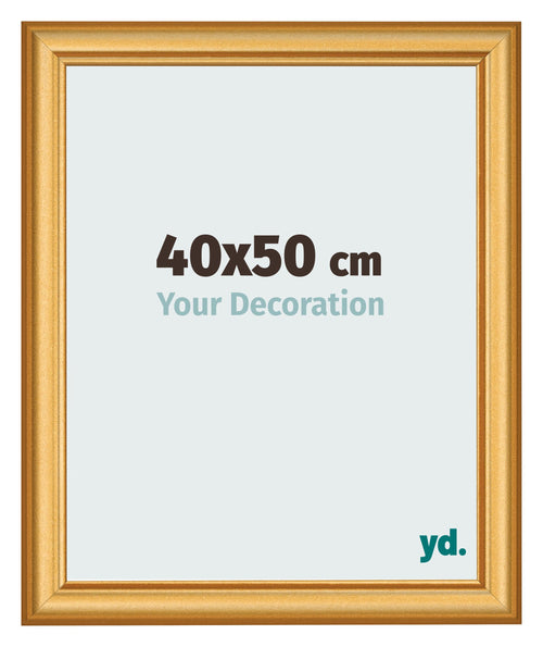 Cadre Photo 40x50cm Or Mat MDF Lazio De Face Mesure | Yourdecoration.fr