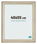 Cadre Photo 40x55cm Brillance Metallique MDF Lazio De Face Mesure | Yourdecoration.fr