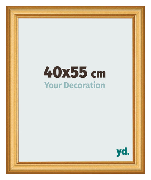Cadre Photo 40x55cm Or Mat MDF Lazio De Face Mesure | Yourdecoration.fr