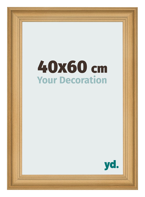 Cadre Photo 40x60cm De Pin Grain de Bois MDF Lazio De Face Mesure | Yourdecoration.fr