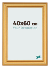 Cadre Photo 40x60cm Or Mat MDF Lazio De Face Mesure | Yourdecoration.fr