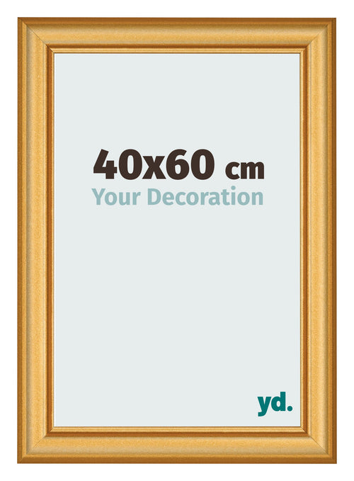 Cadre Photo 40x60cm Or Mat MDF Lazio De Face Mesure | Yourdecoration.fr