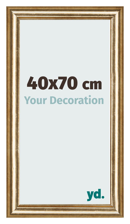 Cadre Photo 40x70cm Or Antique MDF Lazio De Face Mesure | Yourdecoration.fr
