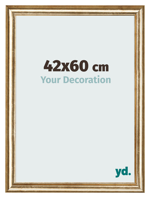 Cadre Photo 42x60cm Or Antique MDF Lazio De Face Mesure | Yourdecoration.fr