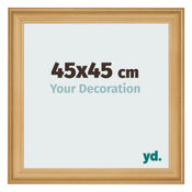 Cadre Photo 45x45cm De Pin Grain de Bois MDF Lazio De Face Mesure | Yourdecoration.fr