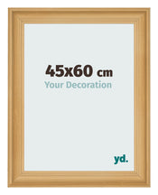 Cadre Photo 45x60cm De Pin Grain de Bois MDF Lazio De Face Mesure | Yourdecoration.fr
