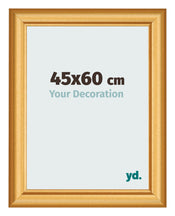 Cadre Photo 45x60cm Or Mat MDF Lazio De Face Mesure | Yourdecoration.fr