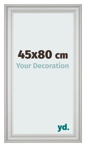 Cadre Photo 45x80cm Argent Mat MDF Lazio De Face Mesure | Yourdecoration.fr