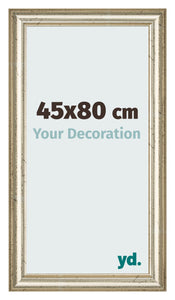 Cadre Photo 45x80cm Brillance Metallique MDF Lazio De Face Mesure | Yourdecoration.fr