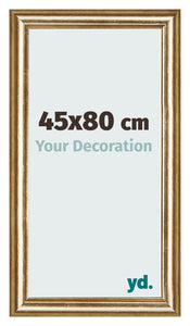 Cadre Photo 45x80cm Or Antique MDF Lazio De Face Mesure | Yourdecoration.fr