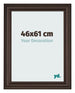 Cadre Photo 46x61cm Chene Fonce MDF Lazio De Face Mesure | Yourdecoration.fr