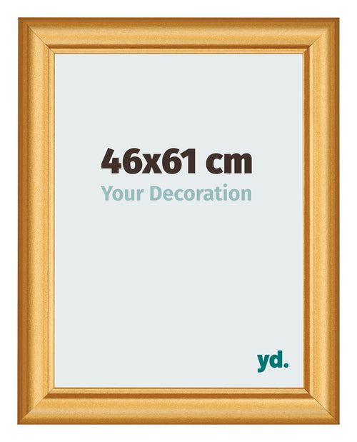 Cadre Photo 46x61cm Or Mat MDF Lazio De Face Mesure | Yourdecoration.fr