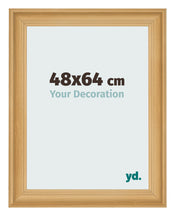 Cadre Photo 48x64cm De Pin Grain de Bois MDF Lazio De Face Mesure | Yourdecoration.fr