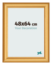 Cadre Photo 48x64cm Or Mat MDF Lazio De Face Mesure | Yourdecoration.fr