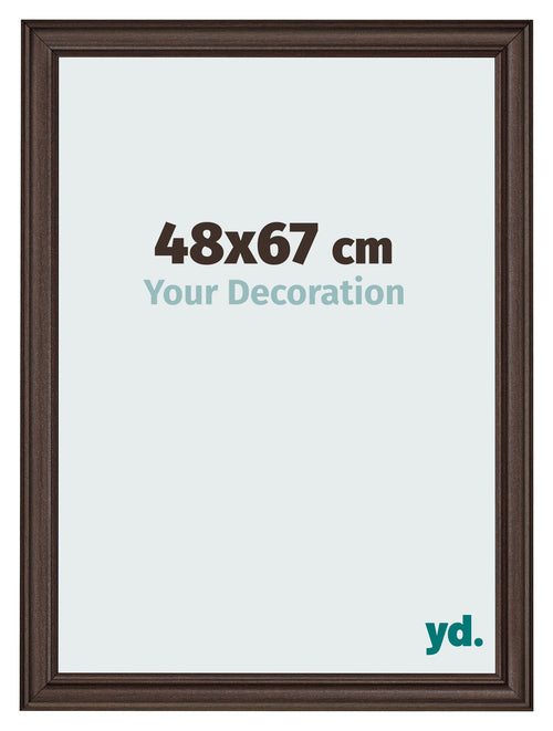 Cadre Photo 48x67cm Chene Fonce MDF Lazio De Face Mesure | Yourdecoration.fr
