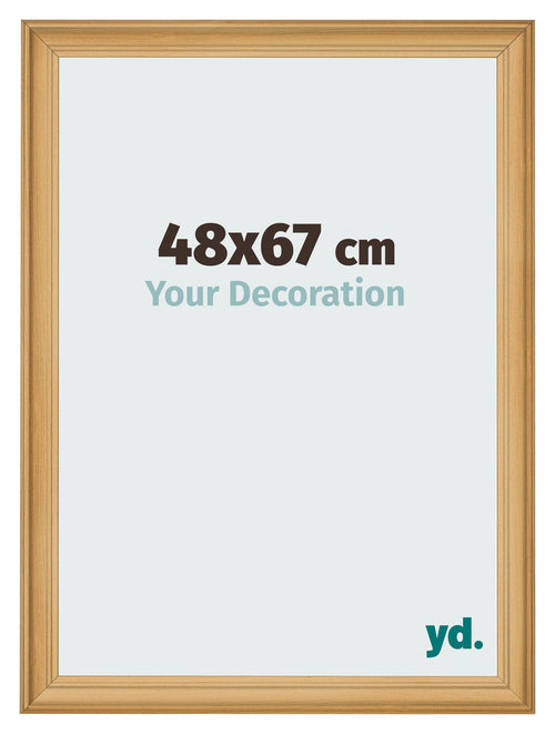 Cadre Photo 48x67cm De Pin Grain de Bois MDF Lazio De Face Mesure | Yourdecoration.fr