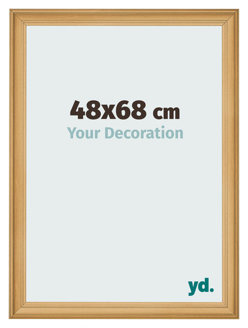 Cadre Photo 48x68cm De Pin Grain de Bois MDF Lazio De Face Mesure | Yourdecoration.fr