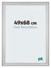 Cadre Photo 49x68cm Argent Mat MDF Lazio De Face Mesure | Yourdecoration.fr
