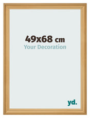 Cadre Photo 49x68cm De Pin Grain de Bois MDF Lazio De Face Mesure | Yourdecoration.fr