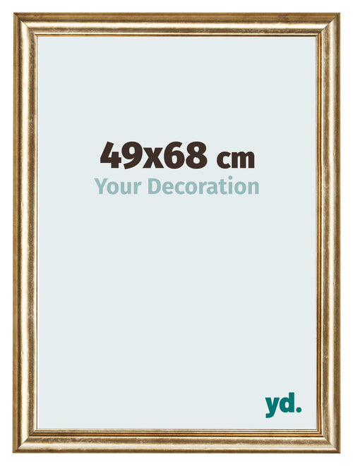 Cadre Photo 49x68cm Or Antique MDF Lazio De Face Mesure | Yourdecoration.fr