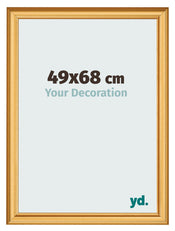 Cadre Photo 49x68cm Or Mat MDF Lazio De Face Mesure | Yourdecoration.fr