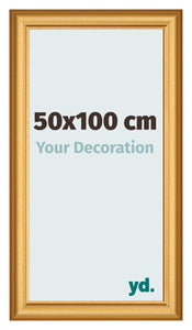 Cadre Photo 50x100cm Or Mat MDF Lazio De Face Mesure | Yourdecoration.fr