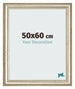 Cadre Photo 50x60cm Brillance Metallique MDF Lazio De Face Mesure | Yourdecoration.fr
