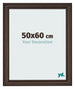 Cadre Photo 50x60cm Chene Fonce MDF Lazio De Face Mesure | Yourdecoration.fr