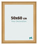 Cadre Photo 50x60cm De Pin Grain de Bois MDF Lazio De Face Mesure | Yourdecoration.fr