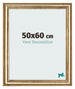 Cadre Photo 50x60cm Or Antique MDF Lazio De Face Mesure | Yourdecoration.fr