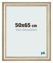 Cadre Photo 50x65cm Brillance Metallique MDF Lazio De Face Mesure | Yourdecoration.fr