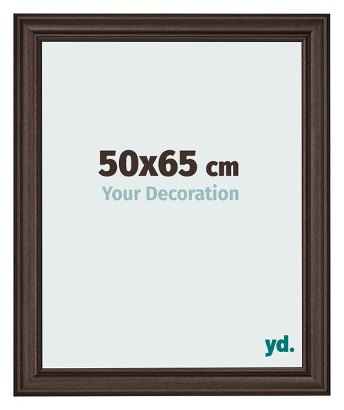 Cadre Photo 50x65cm Chene Fonce MDF Lazio De Face Mesure | Yourdecoration.fr