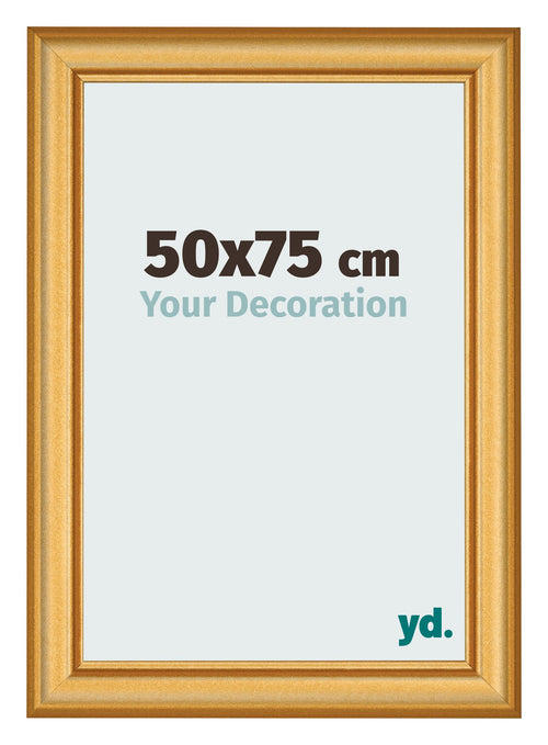 Cadre Photo 50x75cm Or Mat MDF Lazio De Face Mesure | Yourdecoration.fr