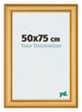 Cadre Photo 50x75cm Or Mat MDF Lazio De Face Mesure | Yourdecoration.fr