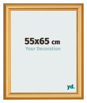 Cadre Photo 55x65cm Or Mat MDF Lazio De Face Mesure | Yourdecoration.fr