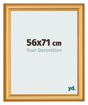 Cadre Photo 56x71cm Or Mat MDF Lazio De Face Mesure | Yourdecoration.fr