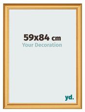 Cadre Photo 59x84cm Or Mat MDF Lazio De Face Mesure | Yourdecoration.fr